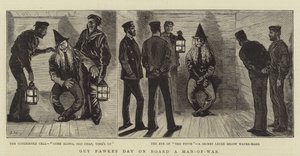 Guy Fawkes Day on Board a Man-of-War by Joseph Nash